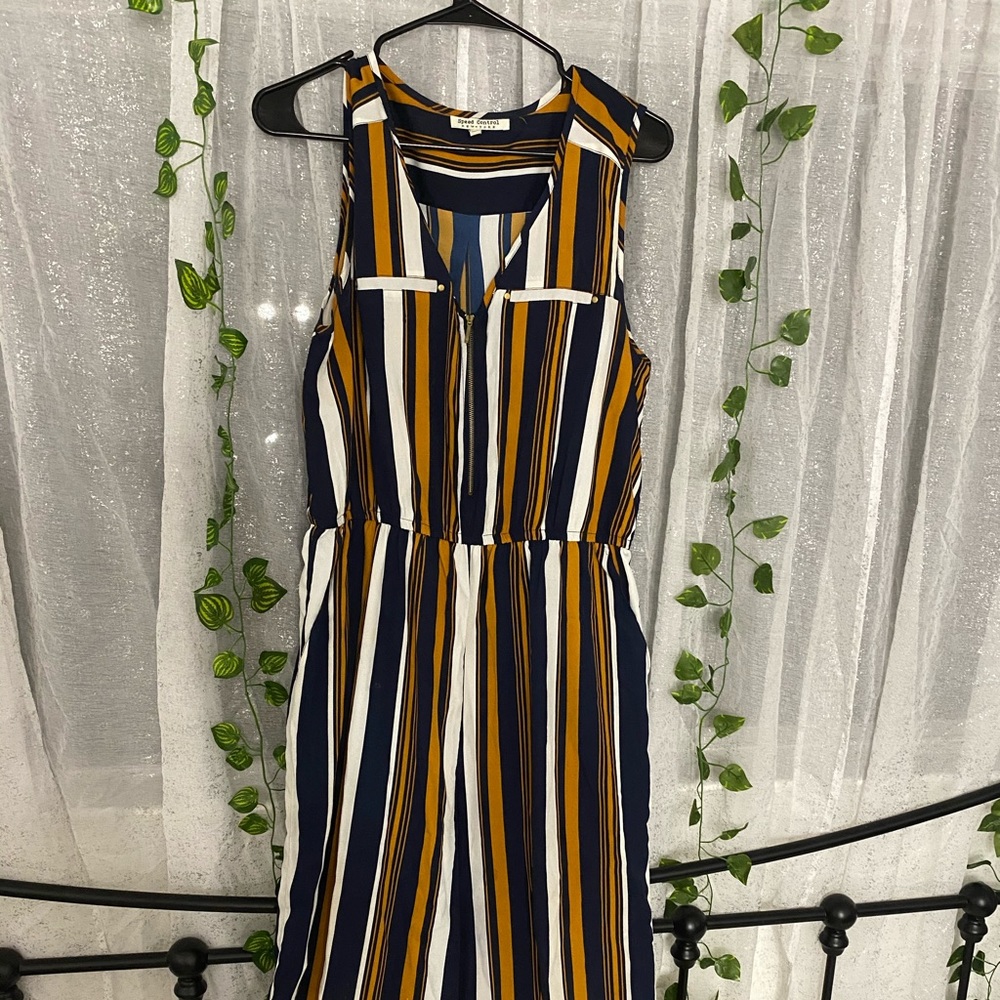 Striped Jumpsuit